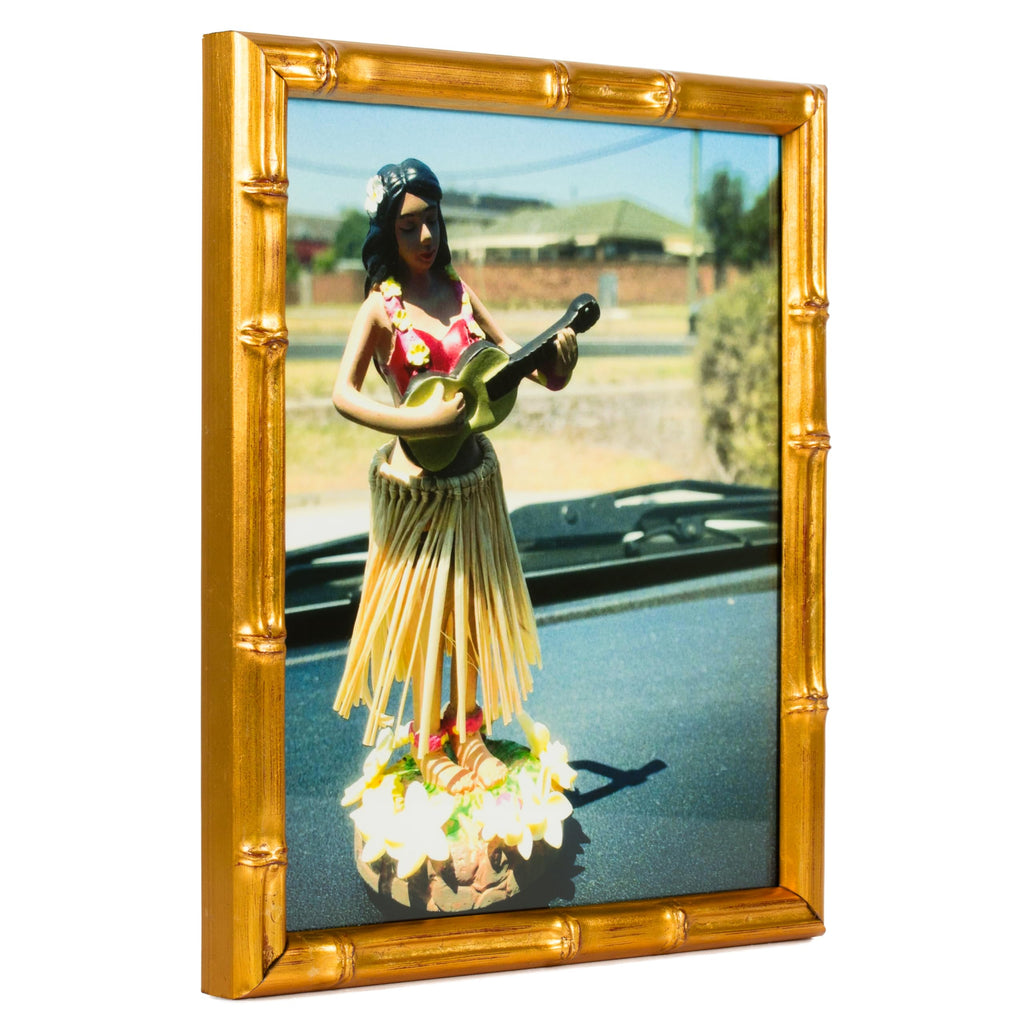 Frames 28x30 Vintage Gold Poster Frame, Faux Bamboo