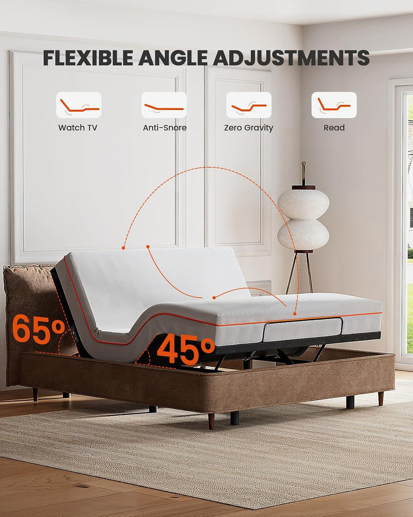 Amada Queen Adjustable Bed Frame with Massage and Zero Gravity