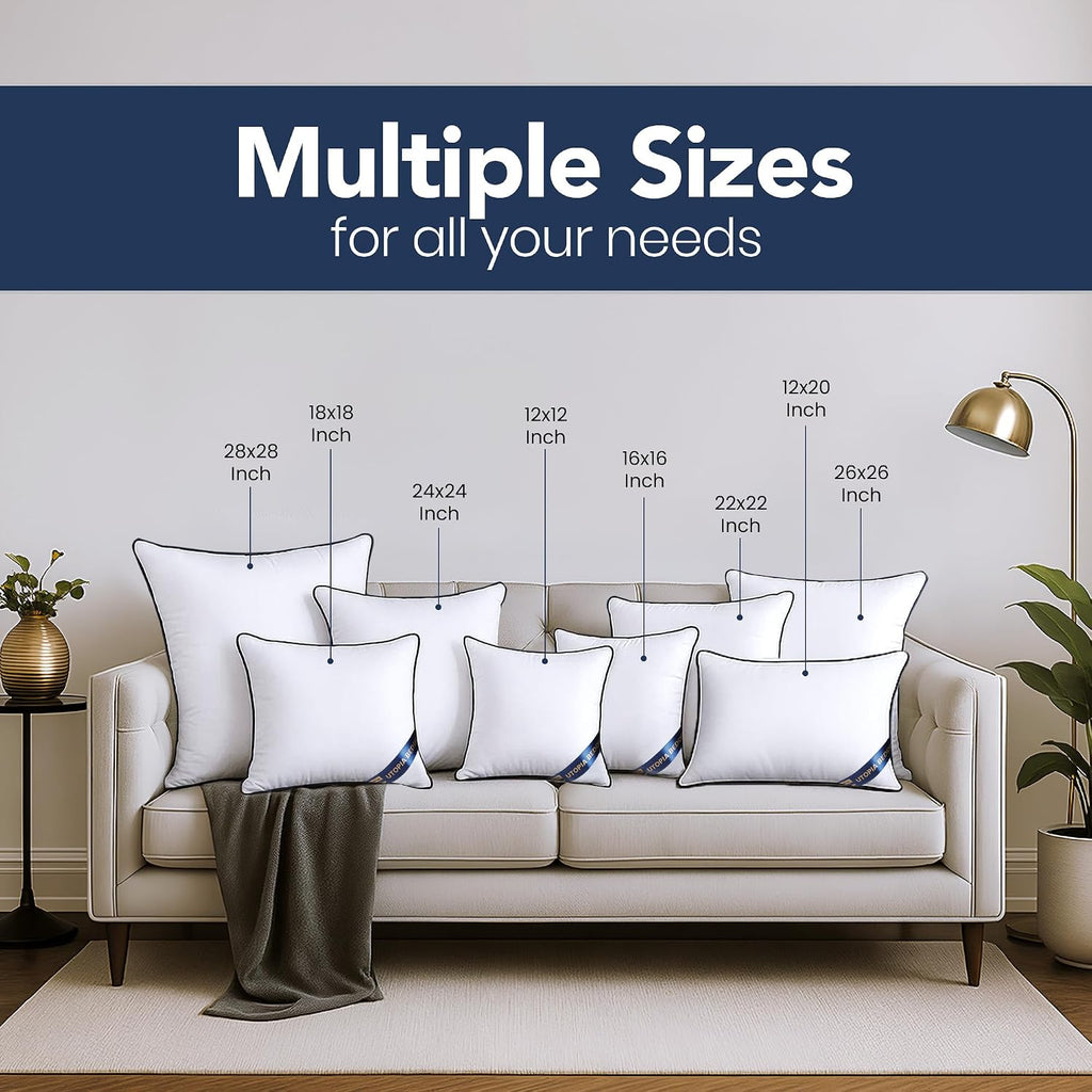 12x20 Throw Pillow Inserts, Decorative Pillows - Set of 4