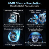 50 Pint/Day Compressor Dehumidifier, 3500Sq.Ft for Basement, Home, Bedroom, Bathroom, with Drain Hose
