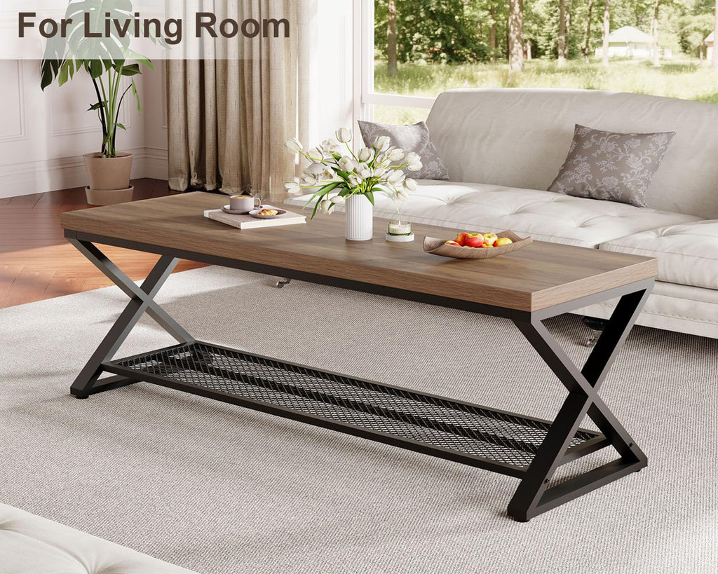 Entryway Bench, Indoor Shoe Bench with Storage & Seating Rustic Oak 47"