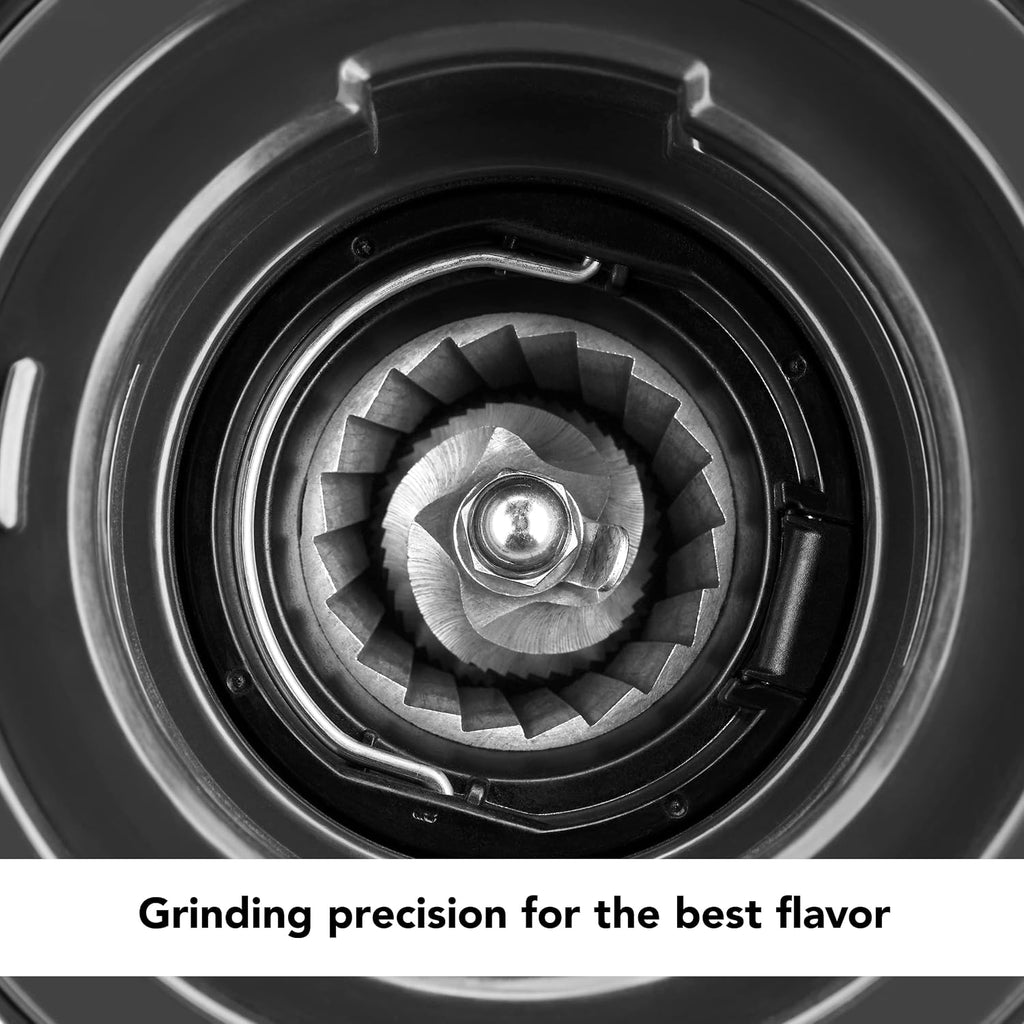 Burr Coffee Grinder, KCG8433, Matte Black | Smart Dosing Technology for Ideal Grounds, 70 Grind Settings for All Brew