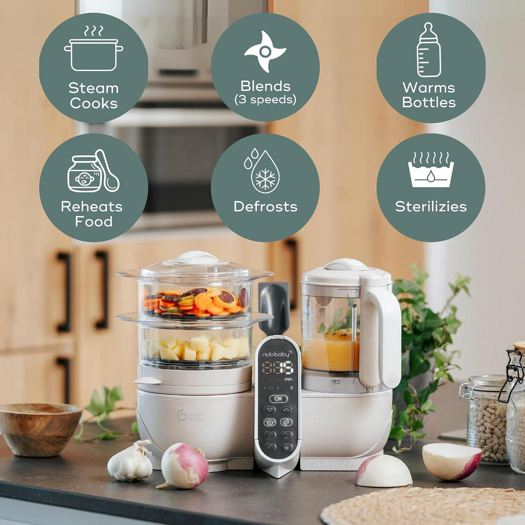 Duo Meal Station, Baby Food Maker, Puree Maker & Processor, in-1, Mineral Beige