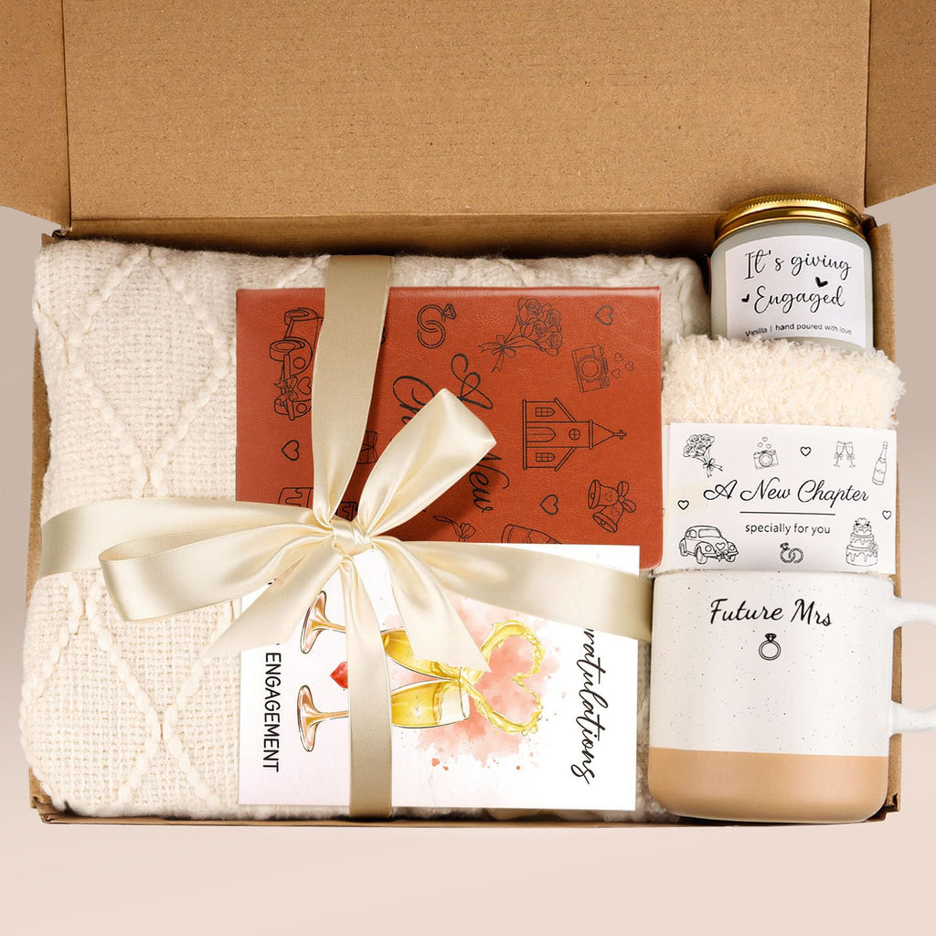 Engagement Gifts for Women, Bride to Be Gift Box, Future Mrs Mug, Newly Engaged Gifts for Best Friend, Engagement