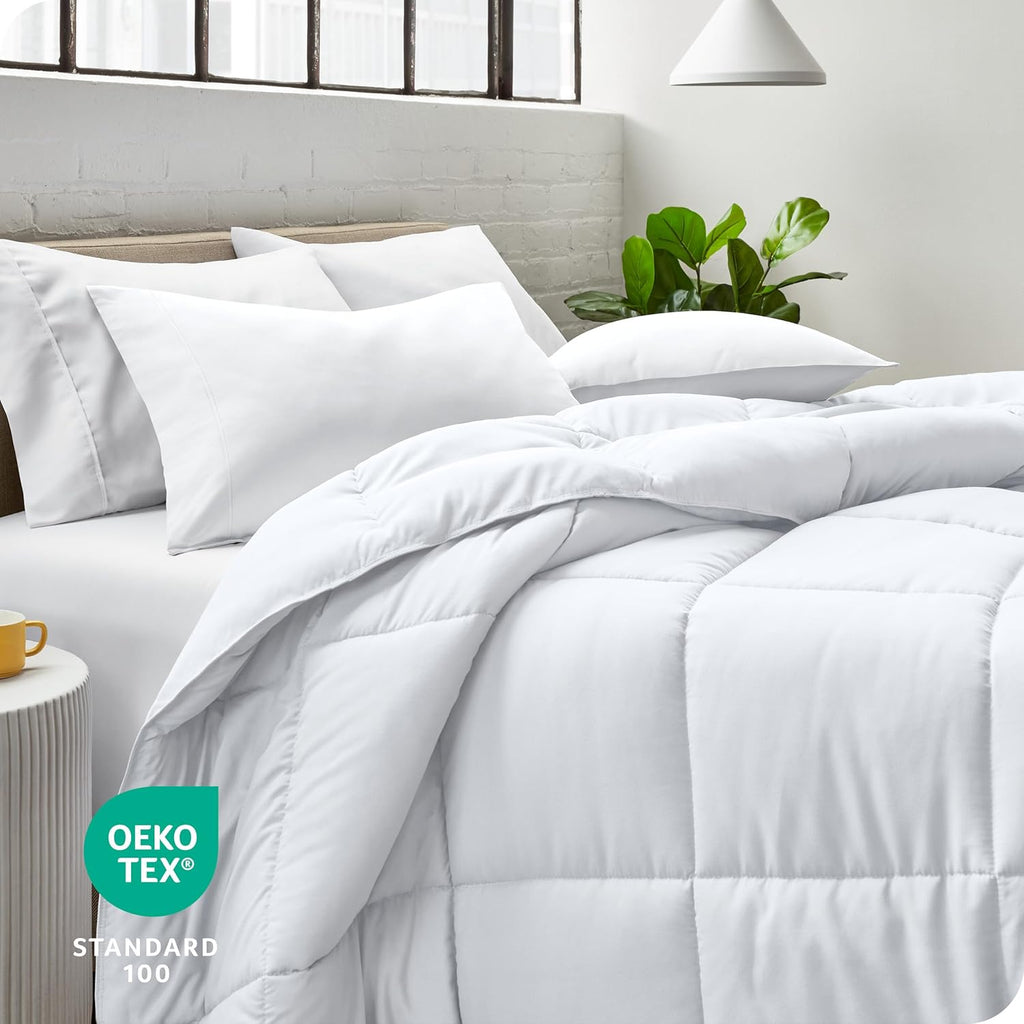 Duvet Insert Comforter - King/California King - Goose Down Alternative - Ultra-Soft - Premium 1800 S