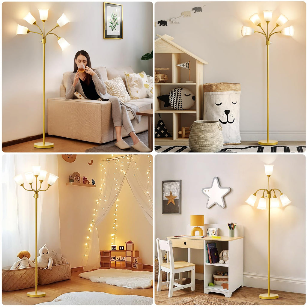 Medusa Floor Lamp, Multi Head Modern Tall Lamp