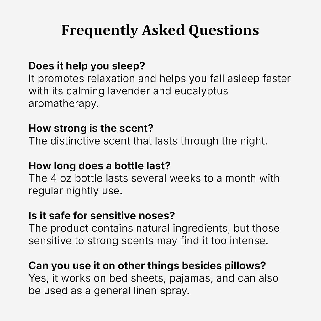 SleepWell Eucalyptus + Lavender Pillow Spray, 4 Fl Oz - Set of 4