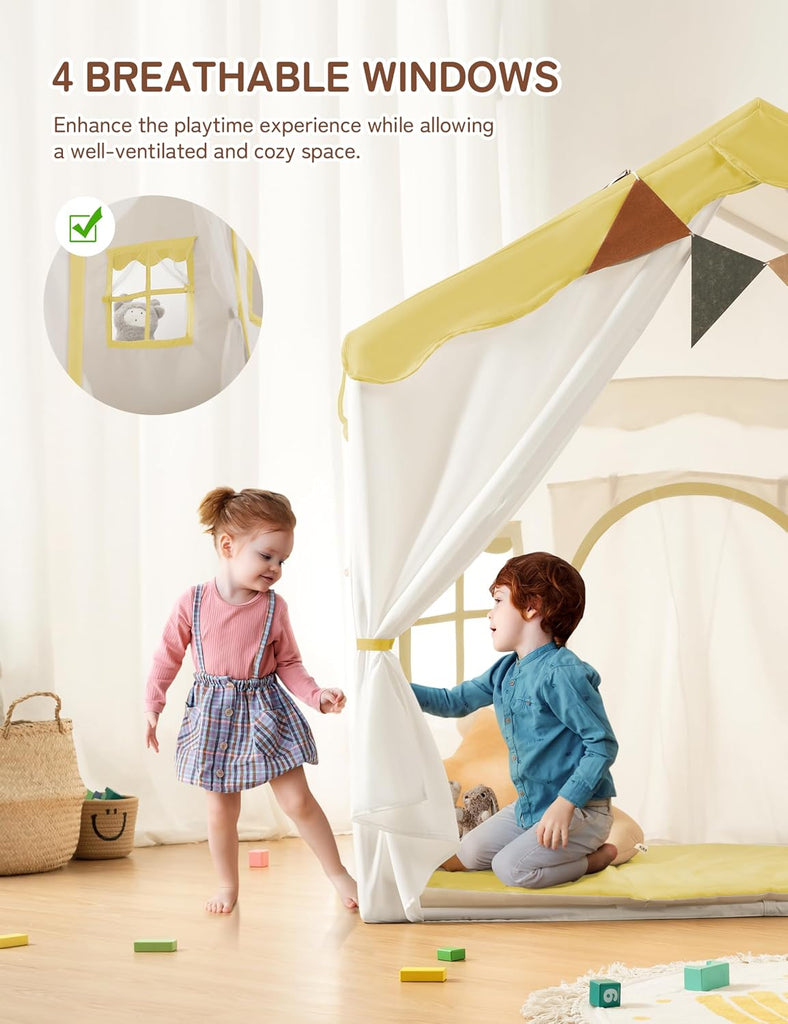 In-1 Kids Play Tent, Indoor Tent with Double Doors