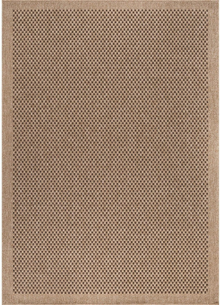 Easy Jute Rug 8x10, Indoor Outdoor Natural Color Fiber Area Rugs Patio and Kitchen Rug, Sisal Boho Woven Design