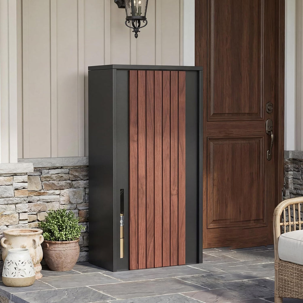 Large Parcel Drop Box - Fully Assembled Package Delivery Box with Rear Access