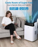 12000 BTU Portable Air Conditioners with Remote Control, 3-in-1 Free Standing Cooling AC Unit with Fan & Dehumidifier