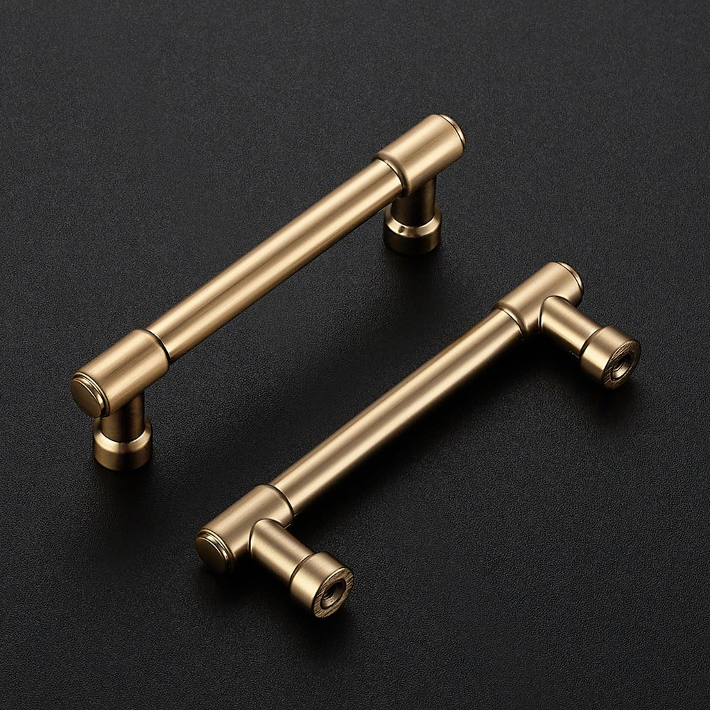 Champagne Bronze Kitchen Pulls Cabinet Handles 3-1/2 Inch 20 Pack