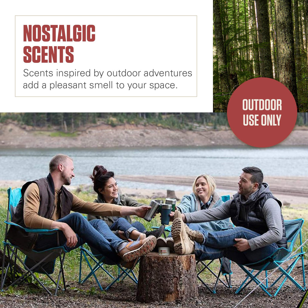 Scented Tin Citronella - 3 Pack, S'Mores, Pine and Campfire