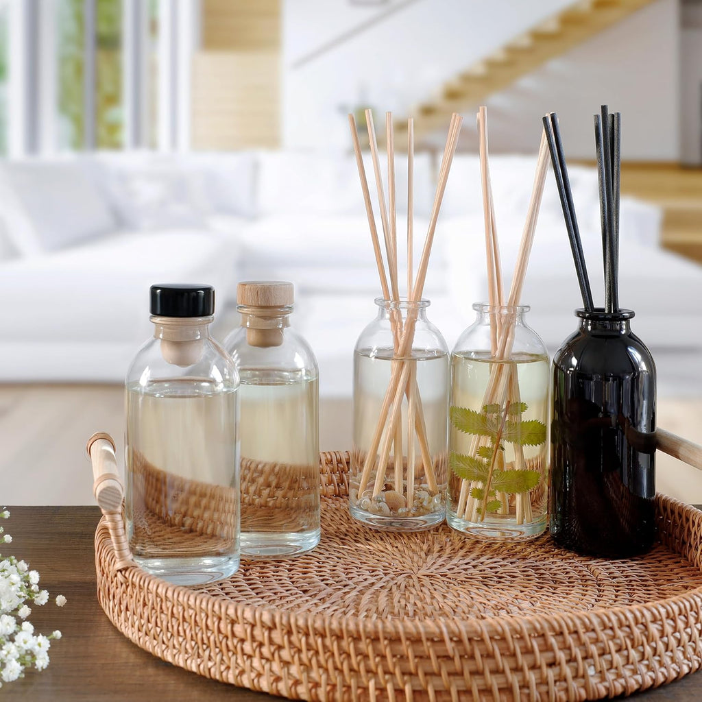 Reed Diffuser Set, Bay Rum & Sandalwood - Bathroom Décor - Set of 375
