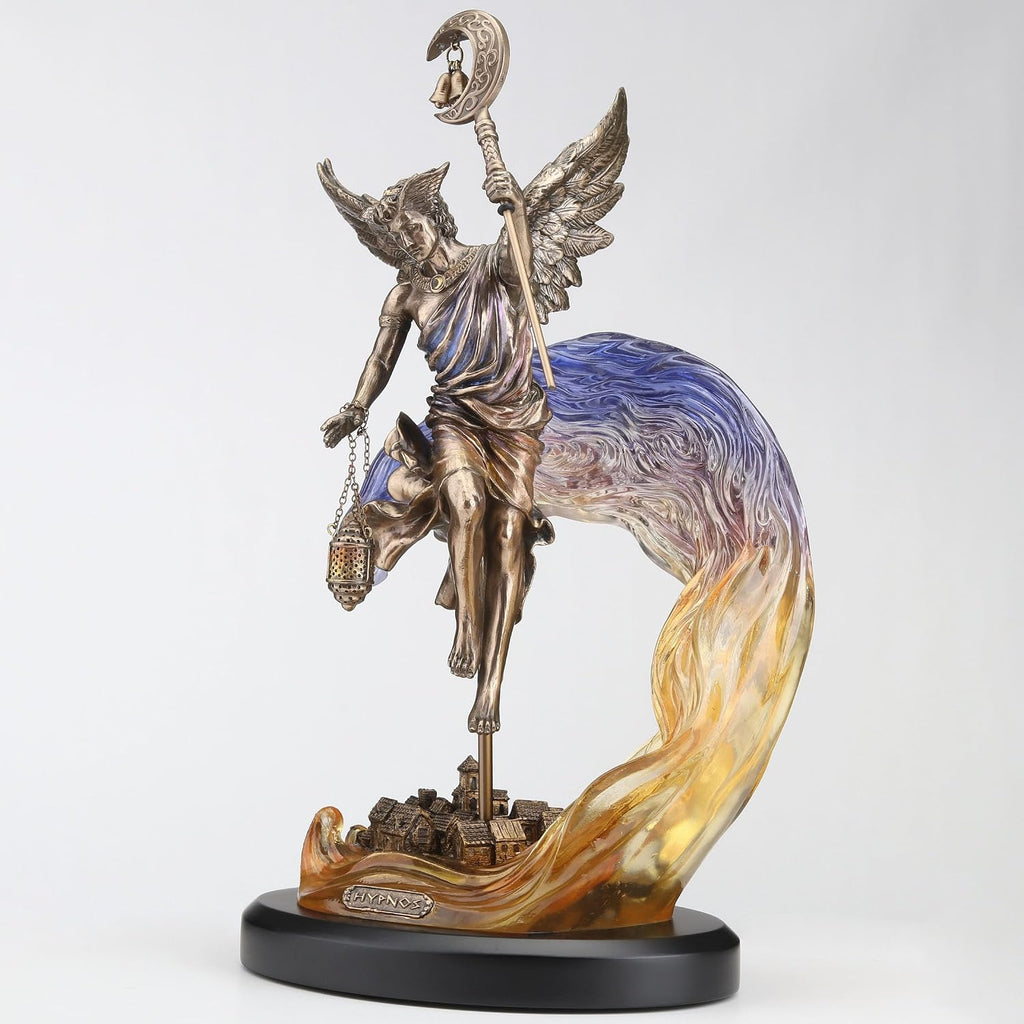 13 1/8 Inch Hypnos The Greek God of Slumber Cold Cast Resin Bronze Finish Sculpture