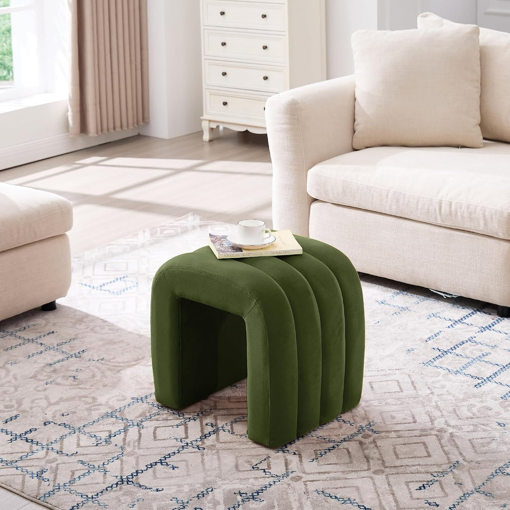 Multi-Functional Ottoman Stool, Footrest for Couch, Modern Vanity Stool for Make-up Room, Living Room and Entryway