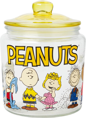 Peanuts Squad Featuring Snoopy, Glass Jar with Lid