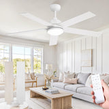 60" Ceiling Fan with LED Light and Remote - Classic Black
