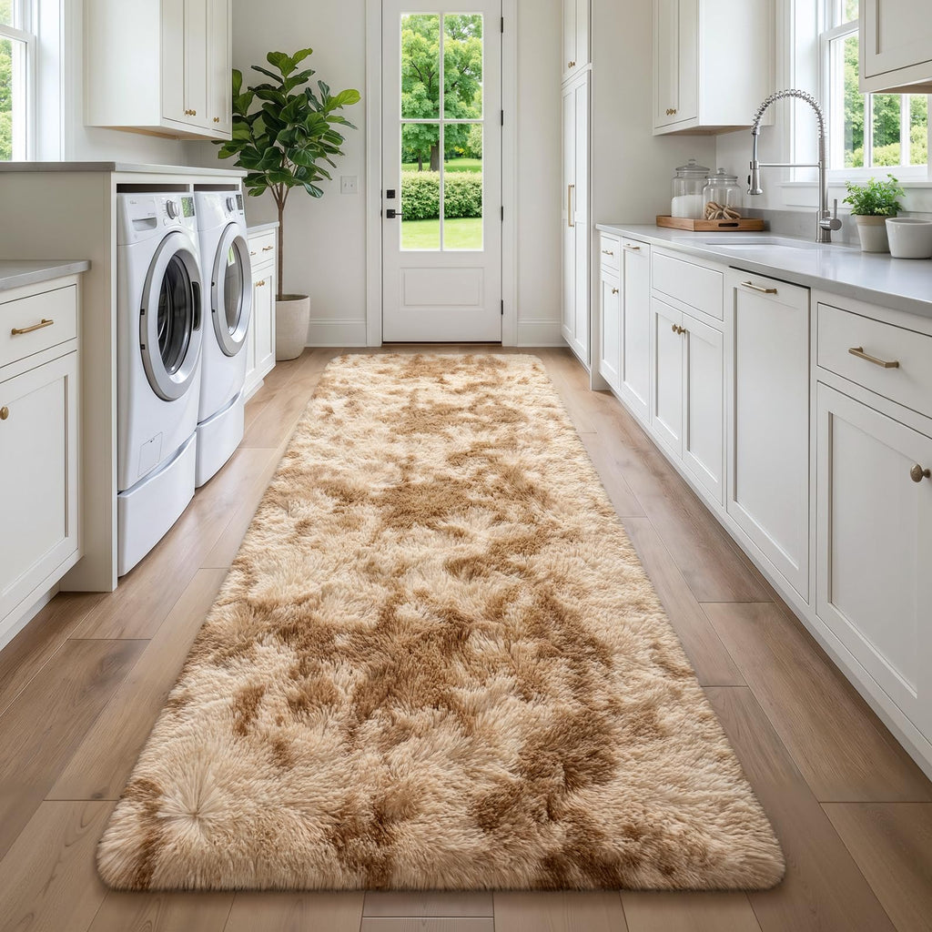 Runner Rugs for Long Hallway Bedroom Kitchen, Beige