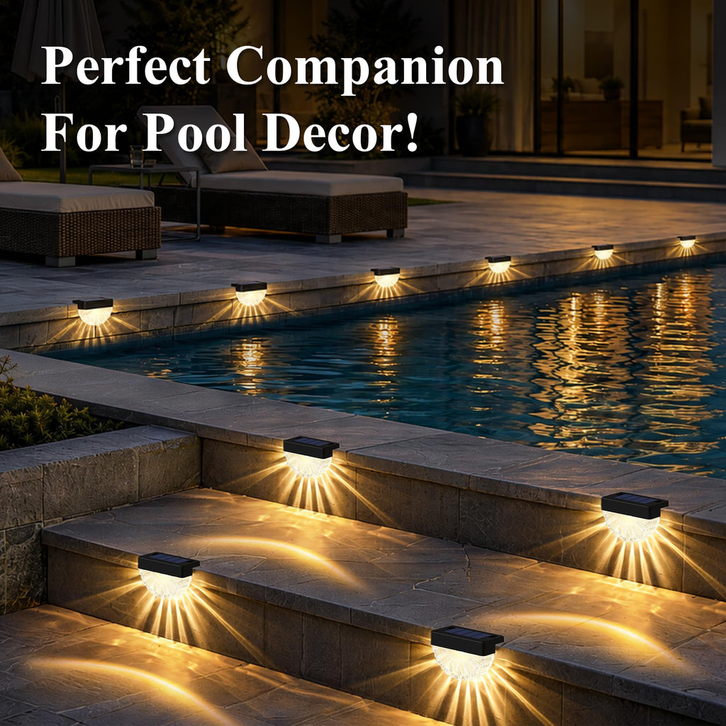 Solar Deck Lights Outdoor (12 Pack), Waterproof Led