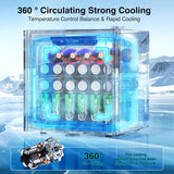 Mini Refrigerator Cooler 36L Beverage Fridge for 12 Bottle 50 Can,1.3 Cu.Ft Drin