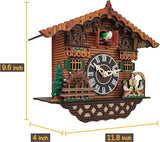 Traditional Black Forest Cuckoo Clock, Newly Wood Coo Coo Clock Decorative Wall Clock with Pendulum and Chiming Function - Perfect Wall...