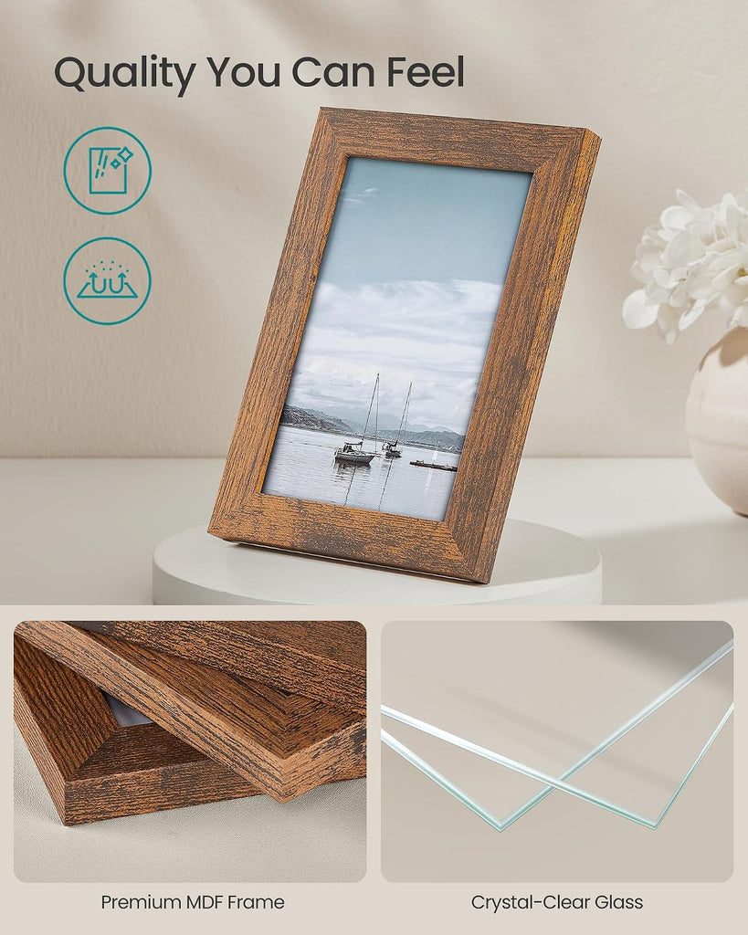 Picture Frames, Collage Picture Frames Set of 10, Two 8x10, Four 5x7, Four 4x6, Photo Frame for Wall Gallery Decor