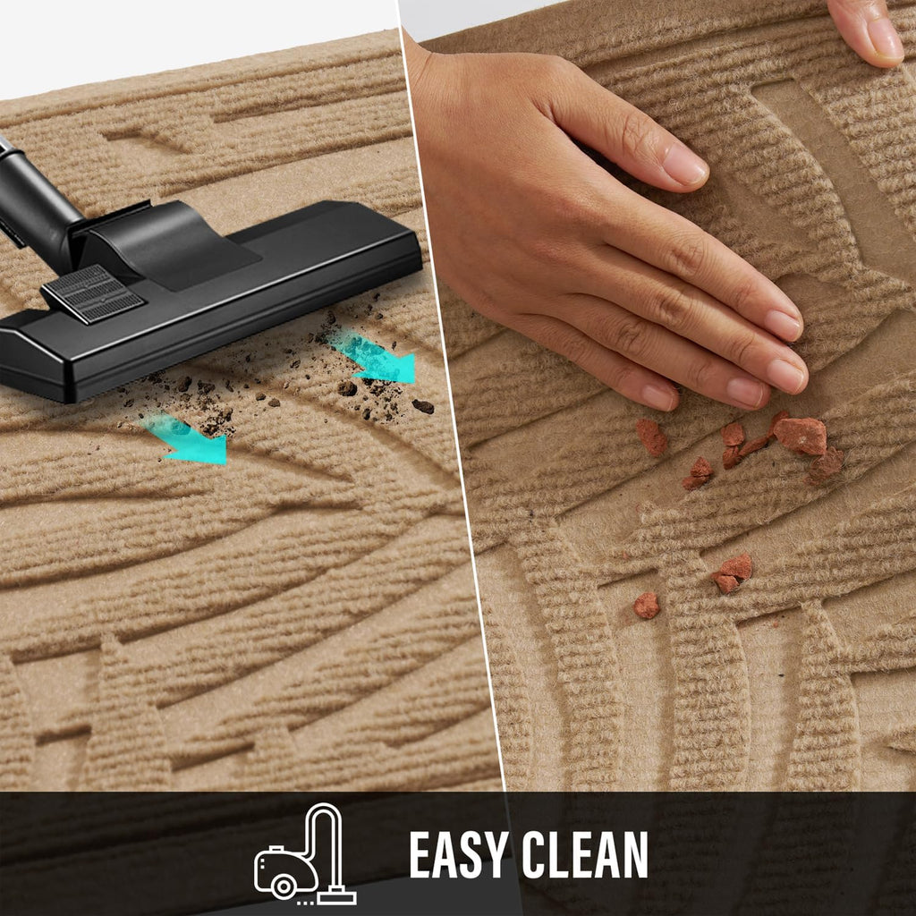 Front Door Mat, Absorbent Resist Dirt Welcome Door Mat Indoor Outdoor, Waterproof Doormat, Sturdy Non Slip Backing
