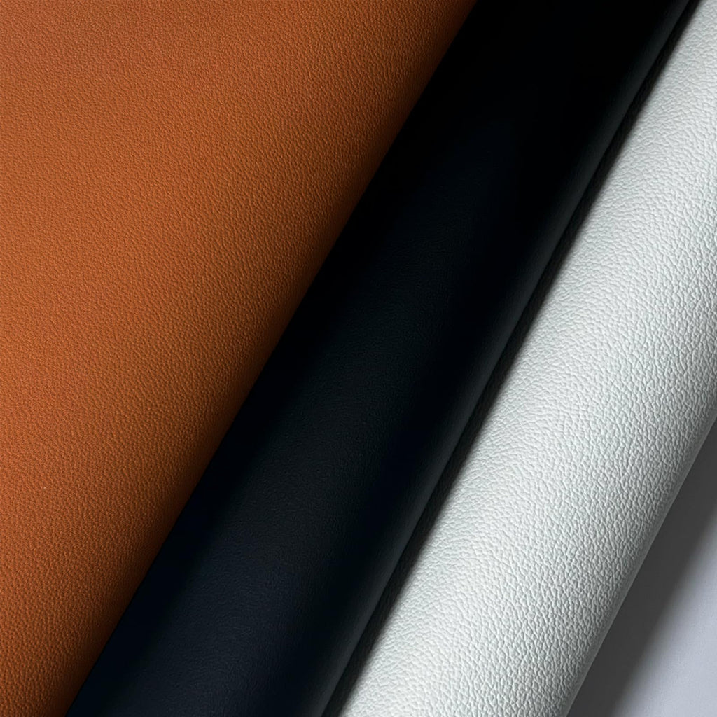 Faux Leather Fabric, 54"x180" 1.2mm Thick Durable Synthetic Upholstery Leather Vinyl, Soft Smooth Waterproof