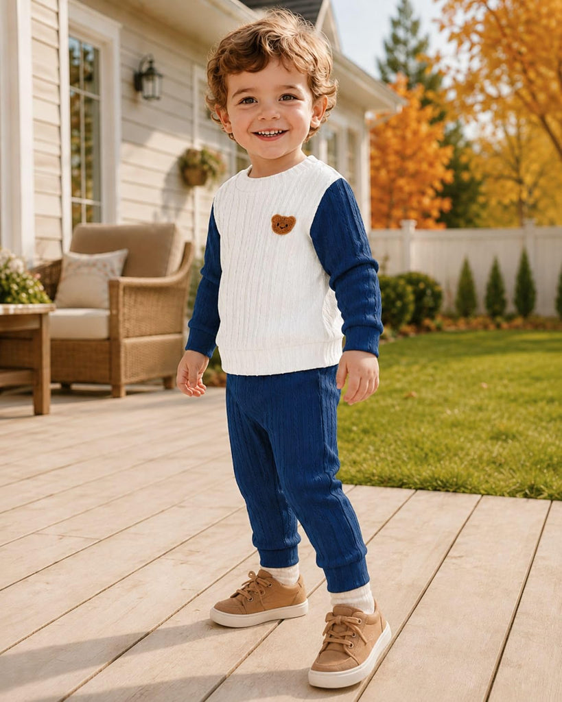 Toddler Baby Boy Clothes Kint Sweatshirt and Pants Outfits