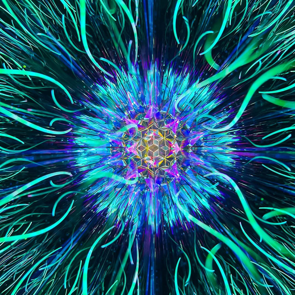 10" Aurora Kaleidoscope for Adults, Stained Glass Handmade Adult Kaleidoscope with Gift Box,Anniversary Birthday