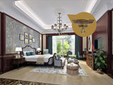 5.71" All Copper Chandelier Canopy Kit with Lamp Parts Hardware and Hooks, Light Fiture Cover as Ceiling Medallion