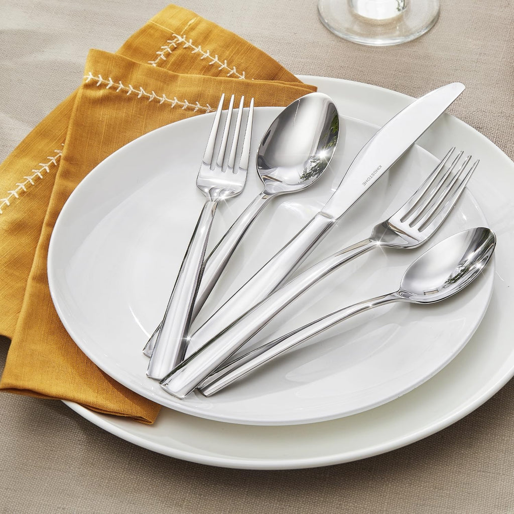 Silverware Set for 6, 30 Piece 18/10 Stainless Steel Flatware Set, Mirror Polished Cutlery Set with Knives Forks