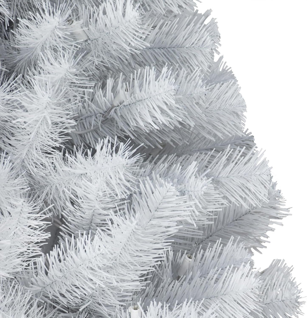 7.5 Foot Pre-Lit Northern Fir White Artificial Christmas Tree with 500 UL Clear Lights