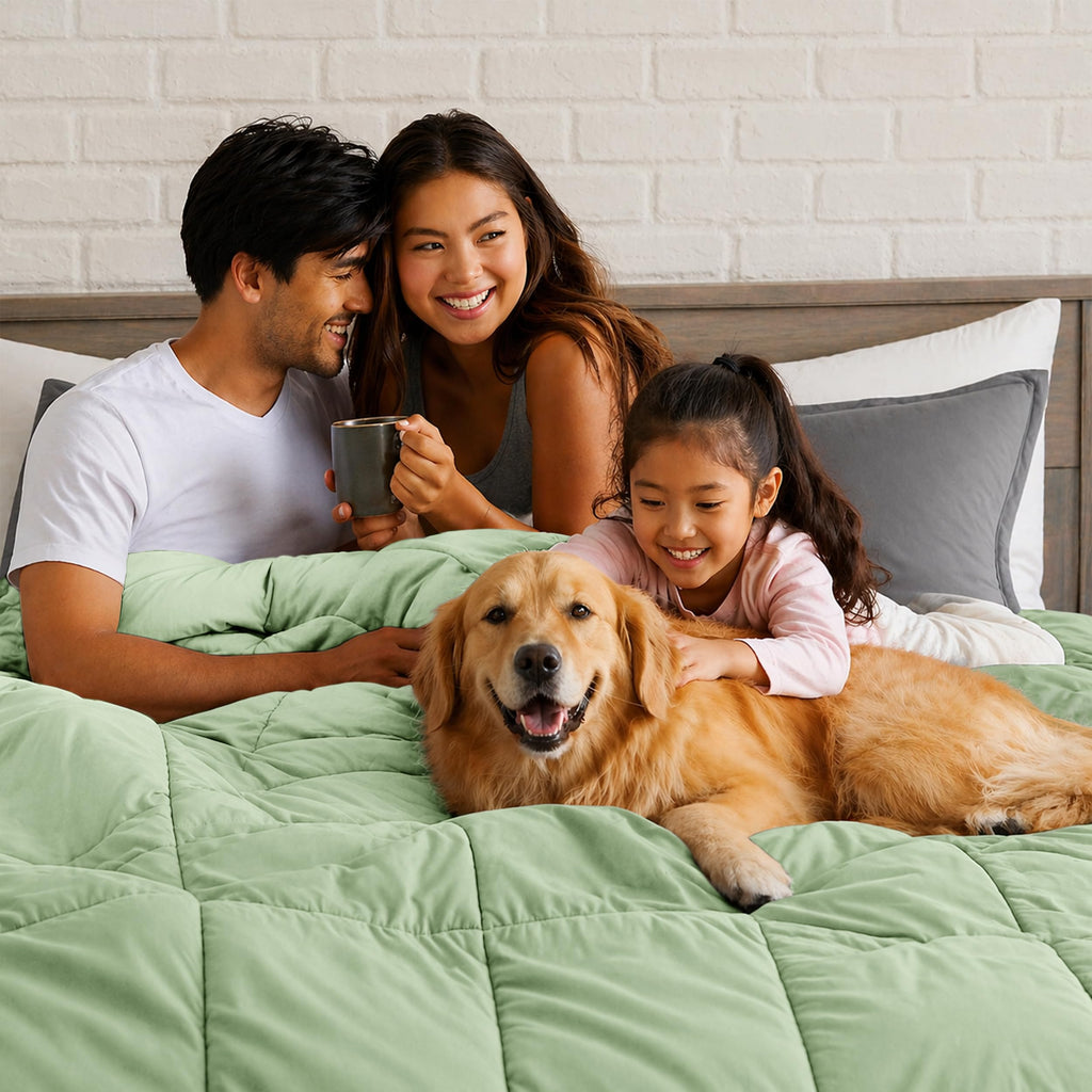 LUX Décor Queen Comforter - 88x88 Ultra-Soft Down Alternative Duvet Insert