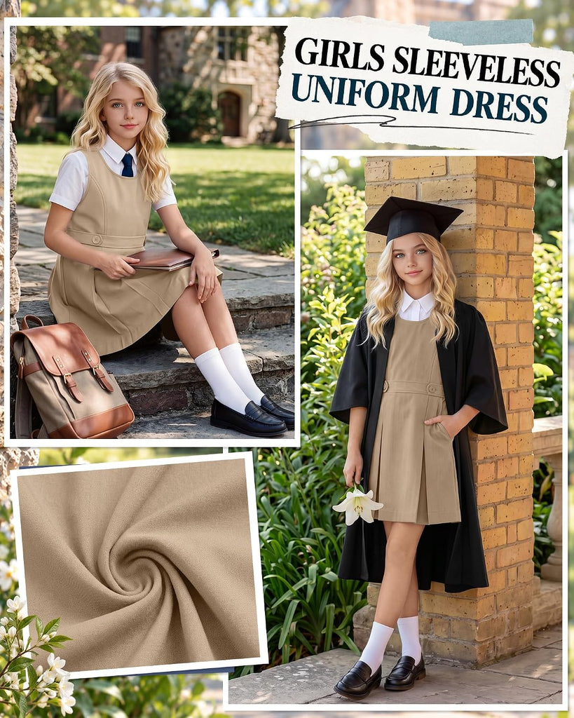 Girls' Uniform Dress School Jumper