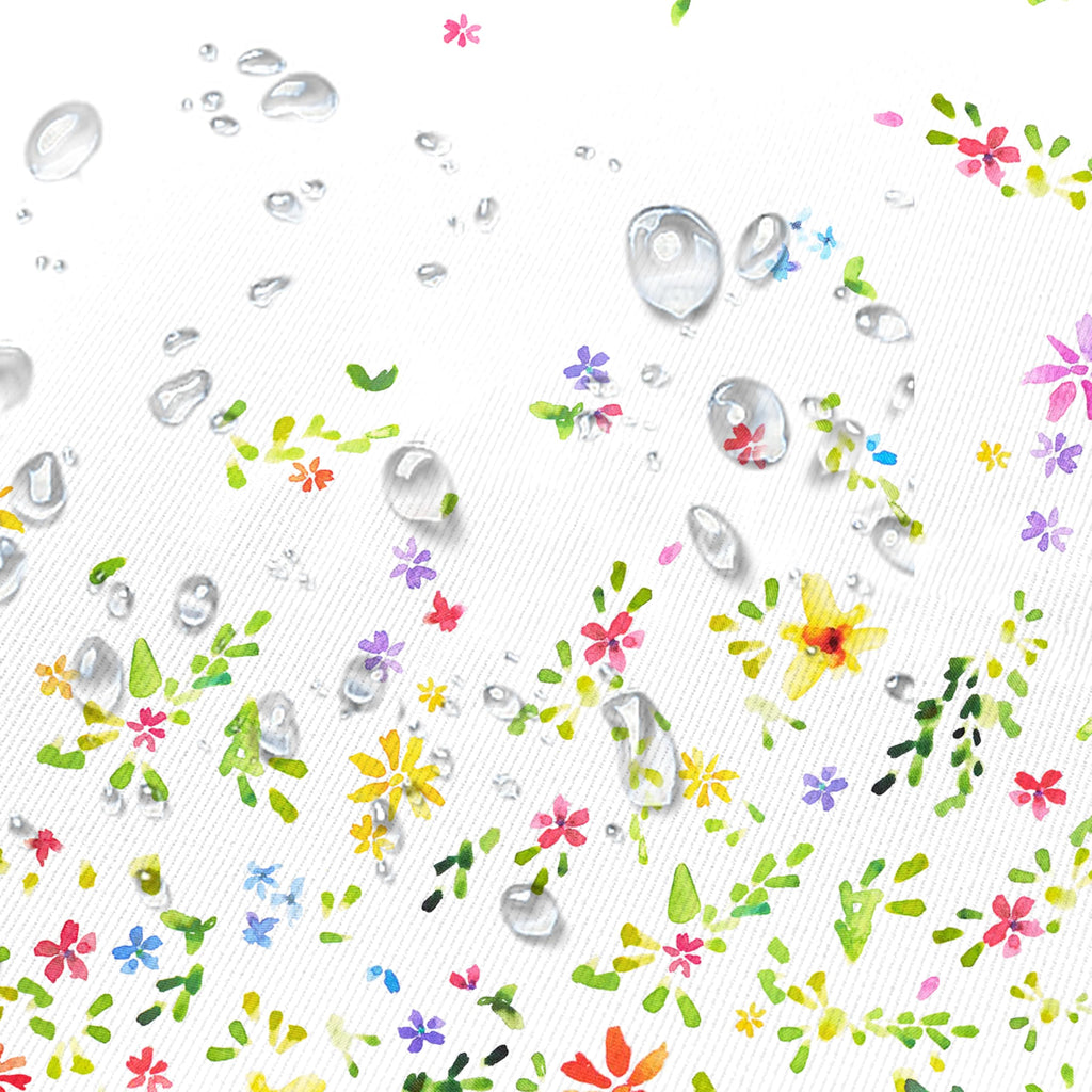 Floral Oval Tablecloth 60x84In, Spring Watercolor Flower Tablecloth, Country Farmhouse Polyester Waterproof