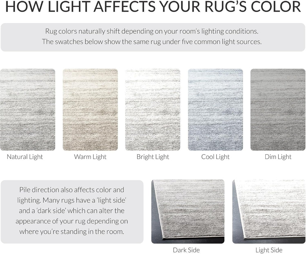 Adirondack Area Rug 12x15, X-Large Ivory & Silver ADR113B