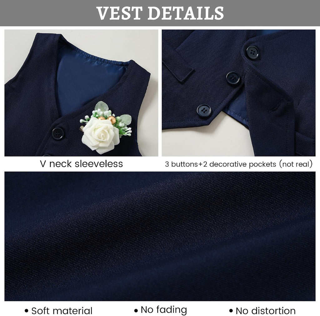 Baby Boy Baptism Outfit Suit Set Christening Formal