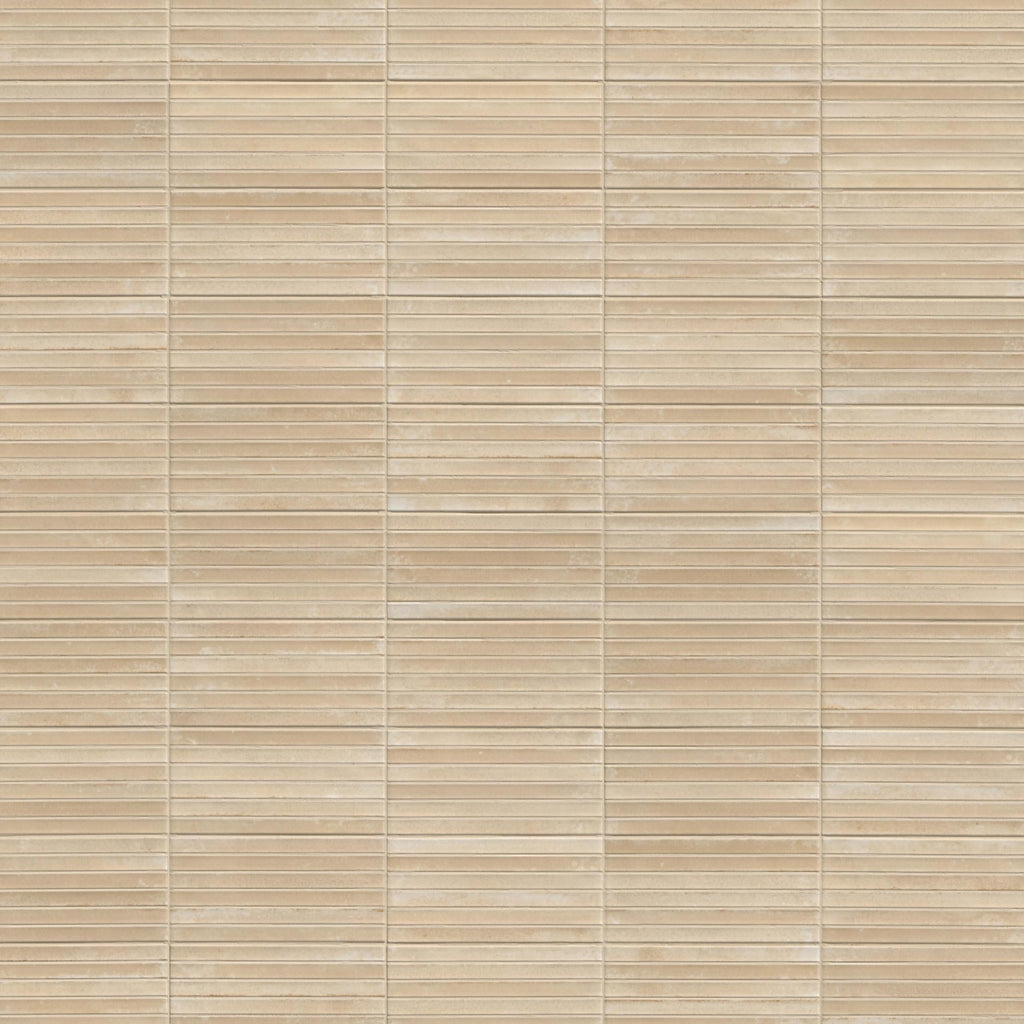 Porcelain Fluted Wall Tile | Marino Almond Bisque | 5" x 10"