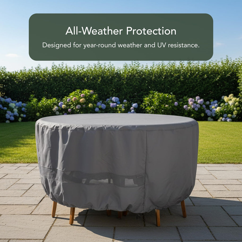 Elite Round Outdoor Patio Table/Chair Set Cover 72" Dia x 30" H