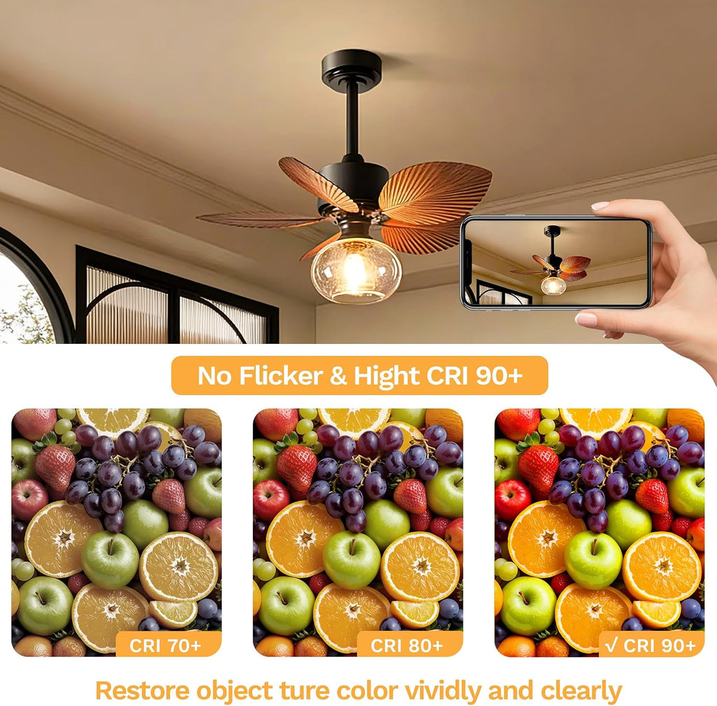Edison Bulbs ST19 Dimmable E26 Medium Base 3000K Warm White, 3 Pack