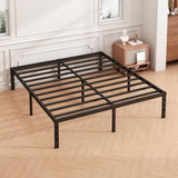 18 Inch Full Bed Frame - Sturdy Metal Platform Full, No Box Spring Needed, Heavy Duty, Easy Assembly