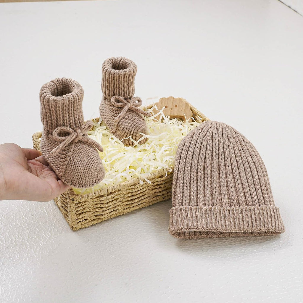 Baby Booties & Hat Set First Walkers