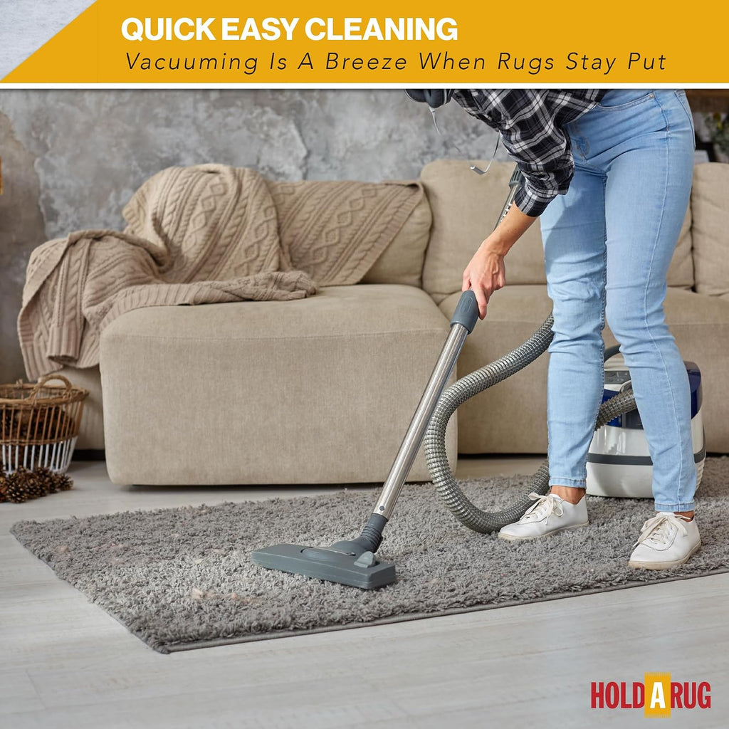 8' x 10' - Non-Slip Rug Pad, Non Skid Pads for Hardwood, Vinyl, Tile, Laminate Floors, Keep Area Rugs