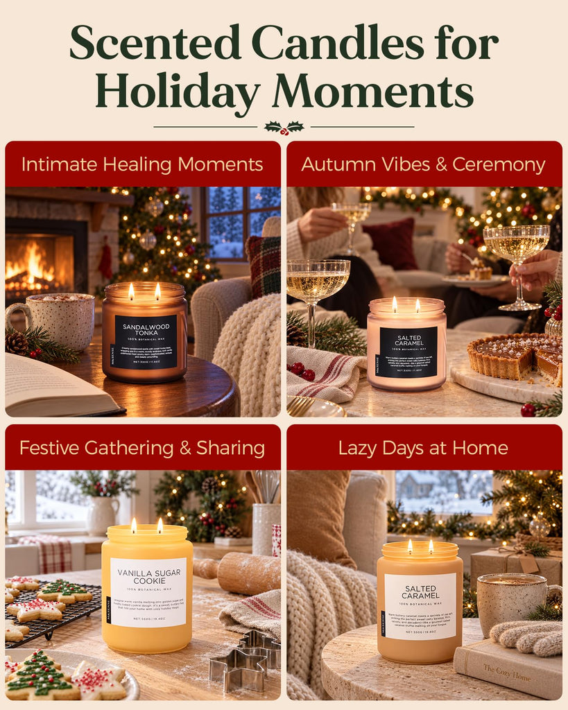 Ode to Winter Candles Scented 19.4oz Natural Soy Wax 110h