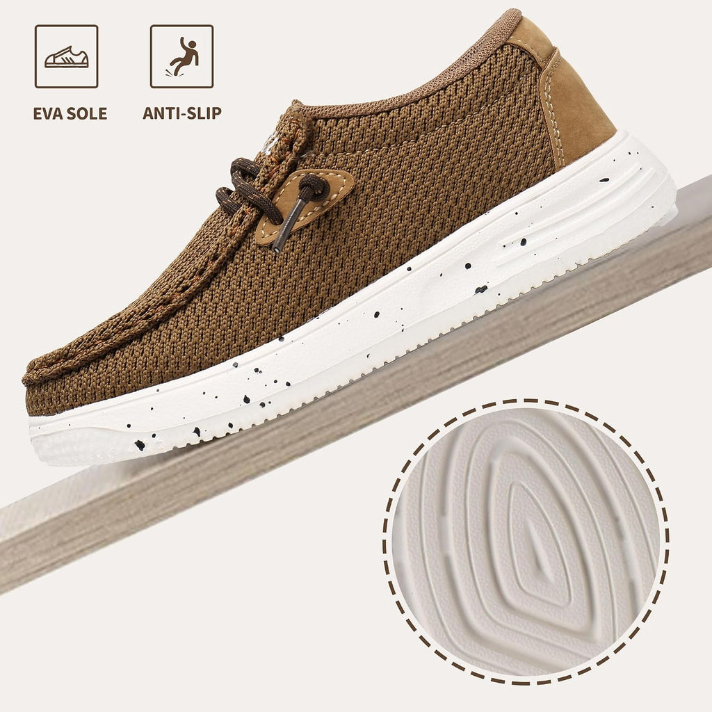 Kids Boys Girls Loafers Slip-On Casual Walking Boat Dress Shoes