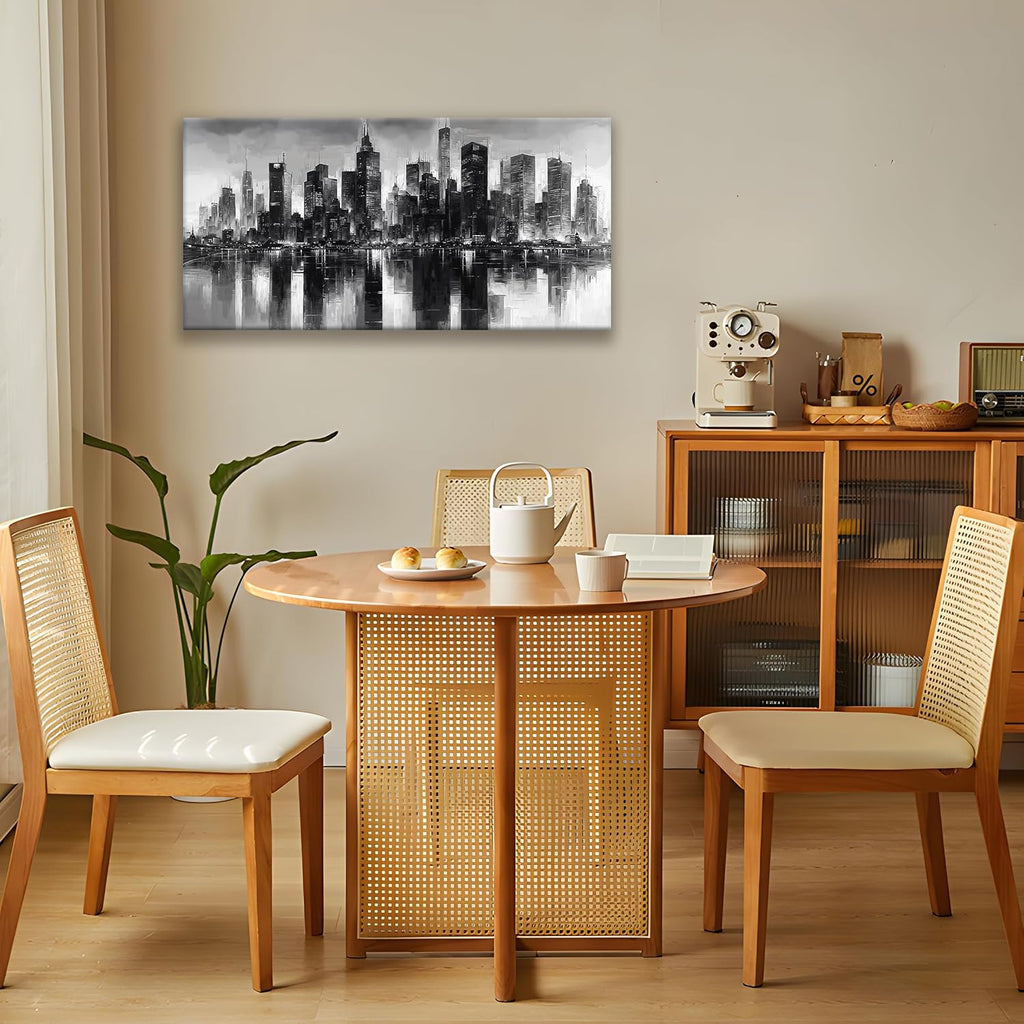 New York City Wall Art Brooklyn Bridge Wall Art Print Paintings Modern Cityscape Canvas Art Wall Decor Picture