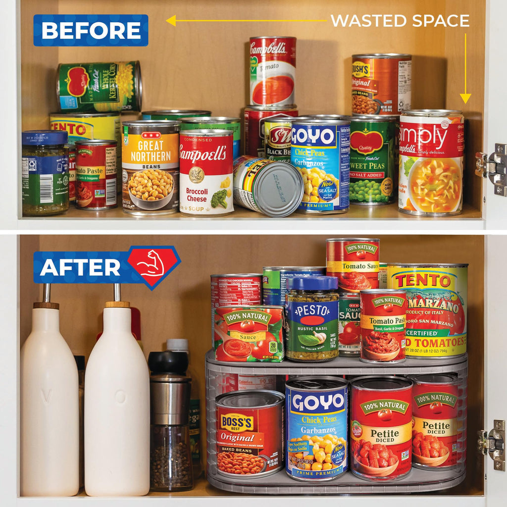 Lazy Susan Organizer for Cabinet, Steel Reinforced