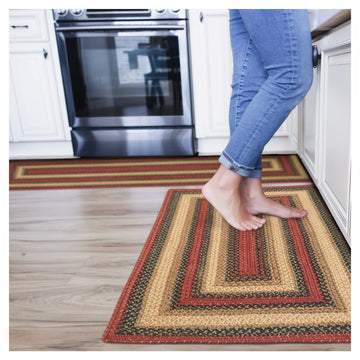 Highland Braided Runner Rug Ideal as Jute Kitchen Runner 22x72